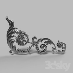 Decorative plaster - Ornament Silver A 