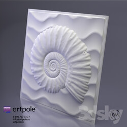 3D panel - Gypsum 3d Underwater panel from Artpole 