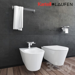 Toilet and Bidet - KARTELL-LAUFEN_BATHROOM SANITARY SET _amp_ ACCESSORIES 