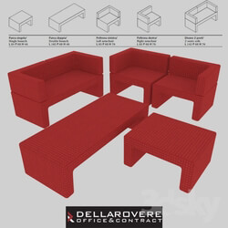 Office furniture - Della Rovere _ ZIP _ Office Waiting Sofas 