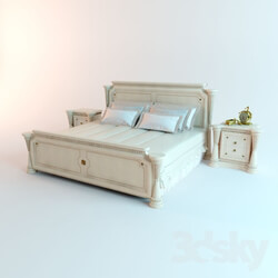 Bed - Bed and bedside table 