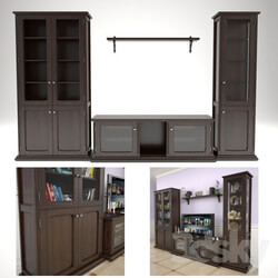 Wardrobe _ Display cabinets - Set for home theater 