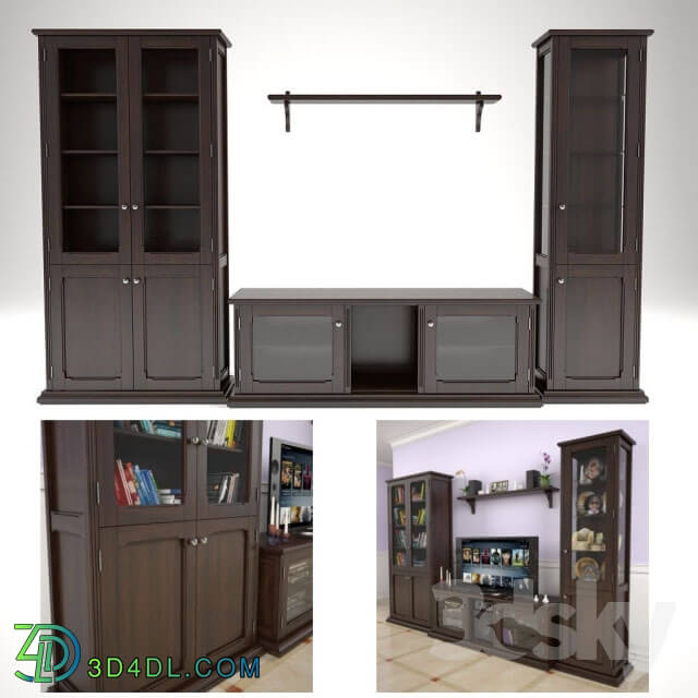 Wardrobe _ Display cabinets - Set for home theater