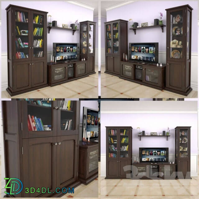 Wardrobe _ Display cabinets - Set for home theater