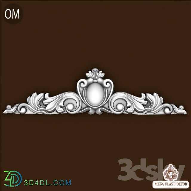 3D panel - Om. Mega plast decor Bas-relief