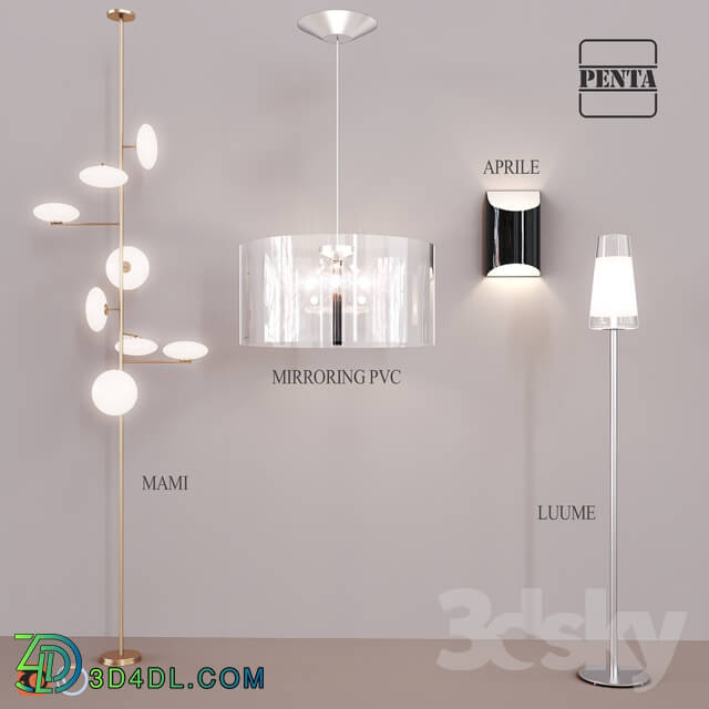 Floor lamp - Pentalight lighting set