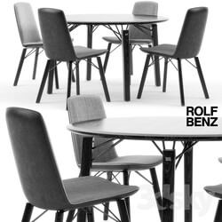 Table _ Chair - Rolf Benz 616 chair set 01 