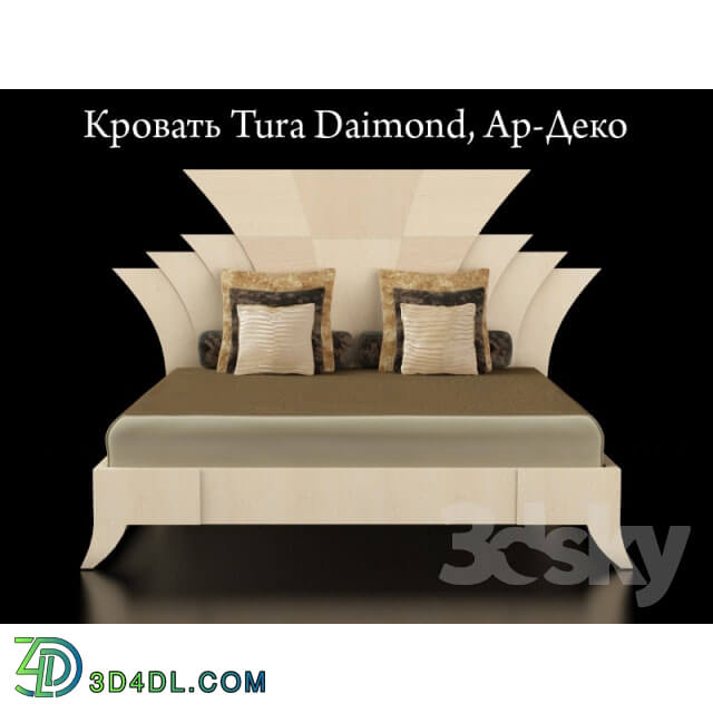 Bed - Bed Tura Daimond_ Art Deco