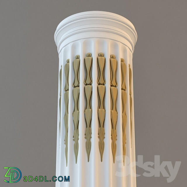 Decorative plaster - Columns with decor