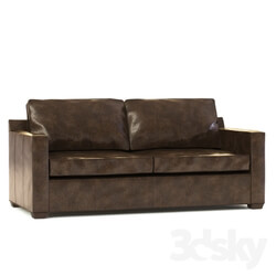 Sofa - davis leather queen sofa from crate _amp_ barrel 