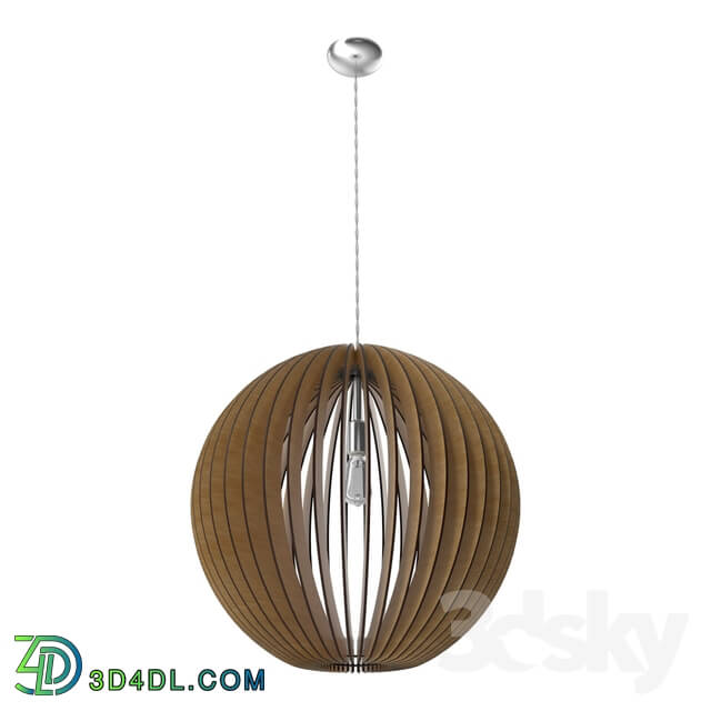 Ceiling light - 94766 Suspension COSSANO_ 1х60W _Е27__ Ø700_ steel _ wood_ maple