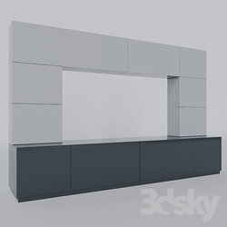Wardrobe _ Display cabinets - Classic wardrobe with TV shelf 