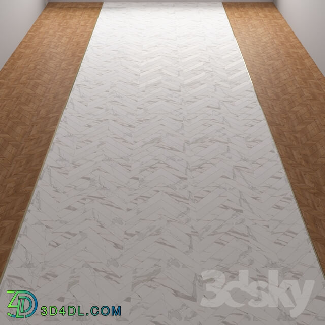 Floor coverings - Floor marble and wood 1