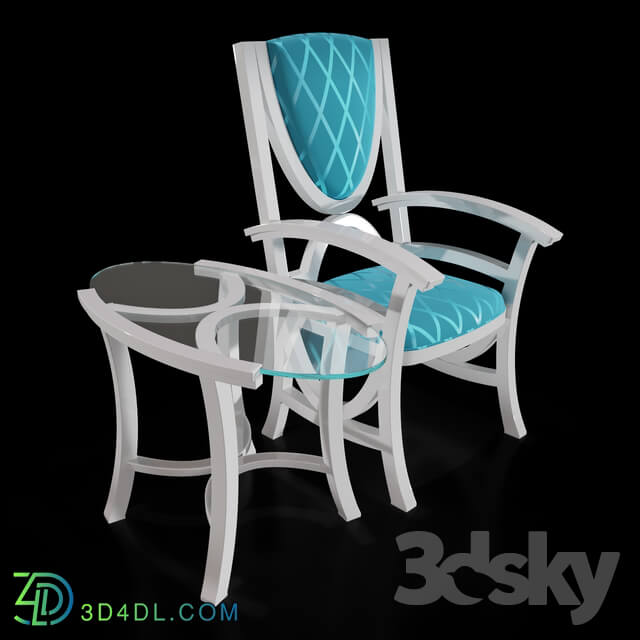Table _ Chair - Armchair and table Arco
