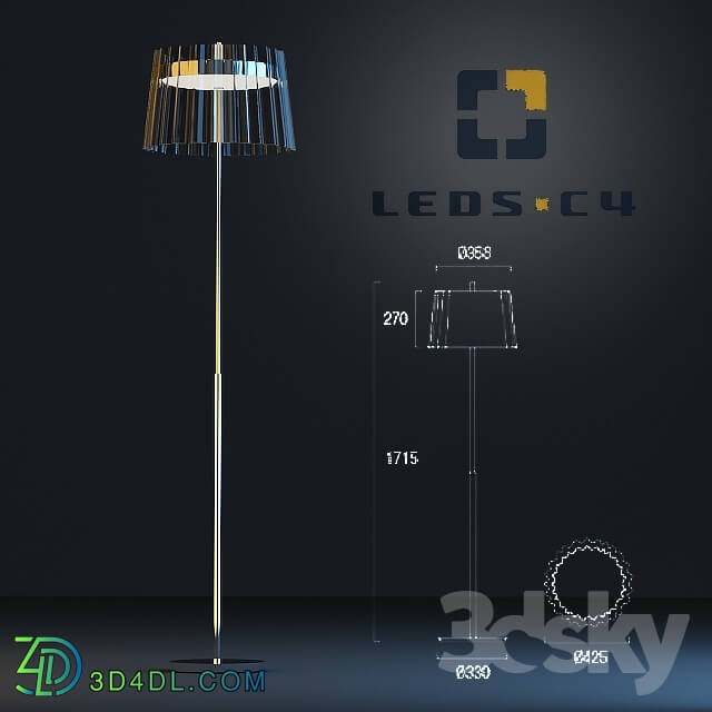 Floor lamp - LEDS.C4 IRIS floor lamp