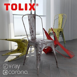 Chair - Tolix A chair _vray _ corona_ 