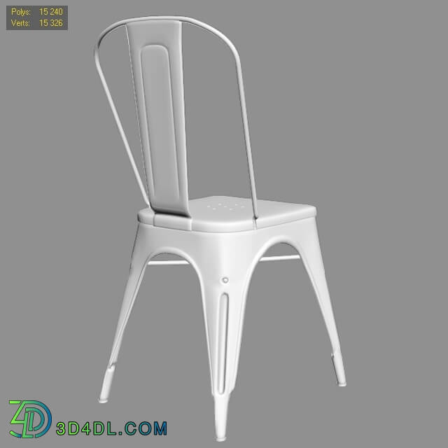 Chair - Tolix A chair _vray _ corona_