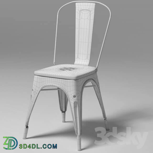 Chair - Tolix A chair _vray _ corona_