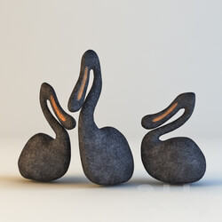 Sculpture - figurine duck 