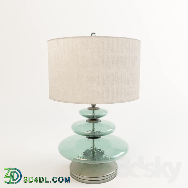 Table lamp - Glass Disc Lamp_ Palecek