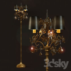 Floor lamp - Floor lamp Masiero FIORE DI FOGLIA STL3 