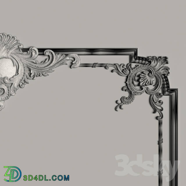 Decorative plaster - Decorative mirror _3