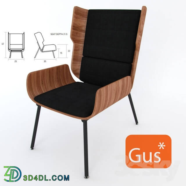 Arm chair - Gus Modern Elk Chair