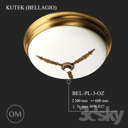 Ceiling light - KUTEK _BELLAGIO_ BEL-PL-3-OZ 