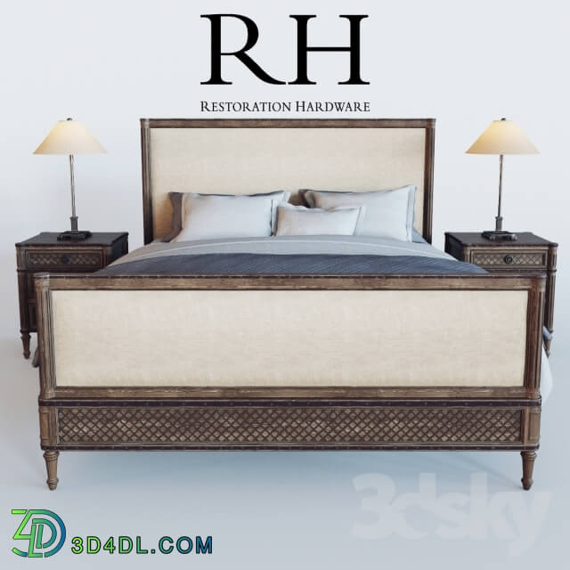 Bed - Restoration Hardware Louis XVI Treillage Bed