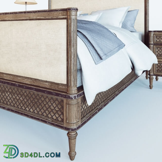 Bed - Restoration Hardware Louis XVI Treillage Bed