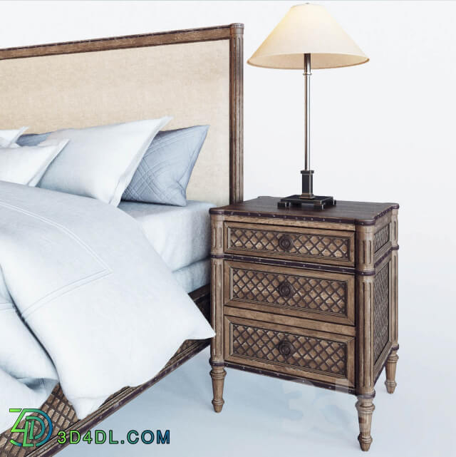 Bed - Restoration Hardware Louis XVI Treillage Bed