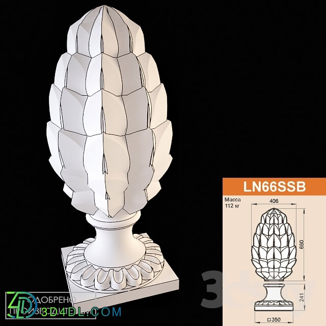 Decorative plaster - Finial