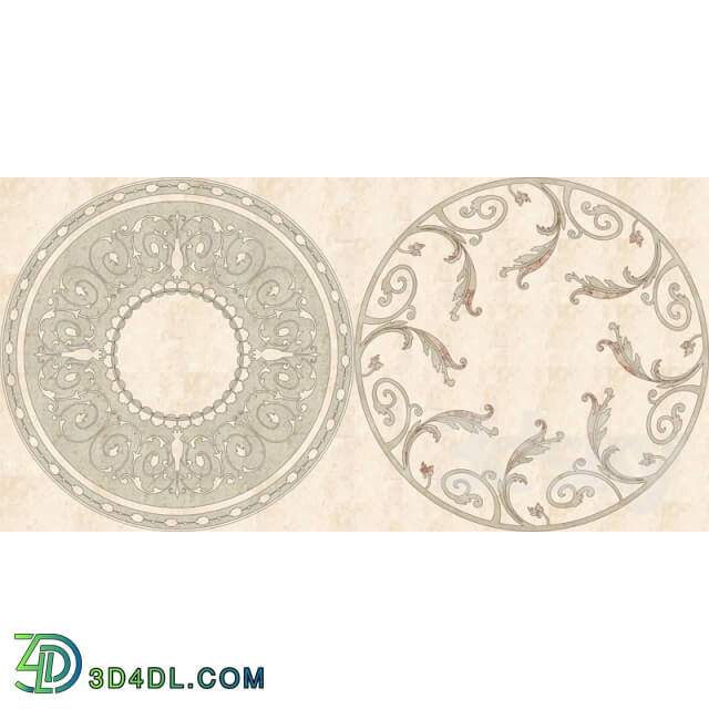 Floor coverings - Panels made of marble