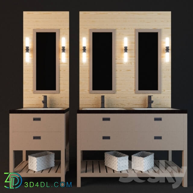 Bathroom furniture - Cabinet with sink