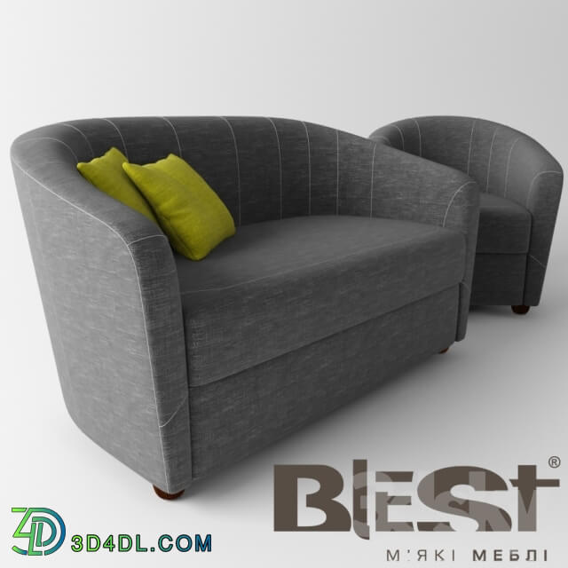 Sofa - Blest Beauty sofa and armchair