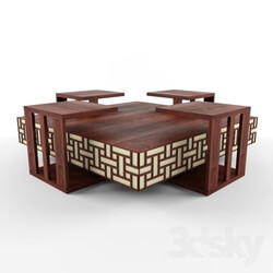 Table - Ottoman Coffee Table 