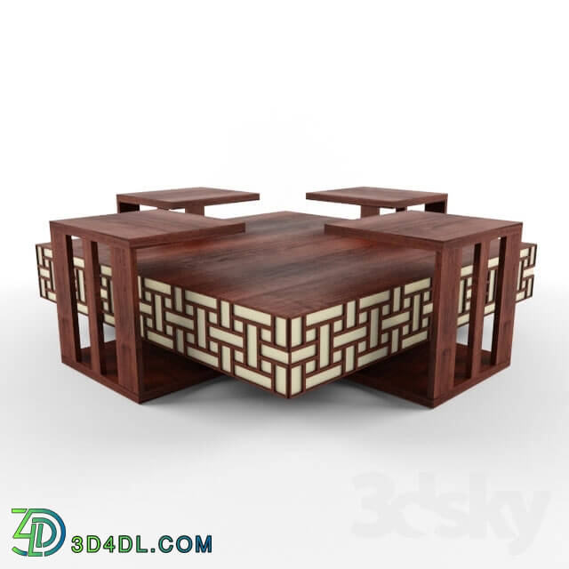 Table - Ottoman Coffee Table