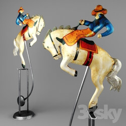 Other decorative objects - Cowboy Balancing Pendulum 