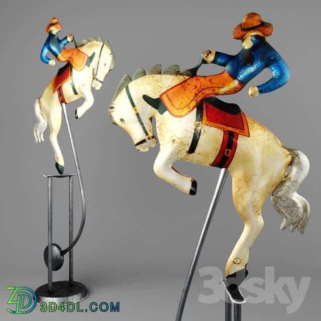 Other decorative objects - Cowboy Balancing Pendulum