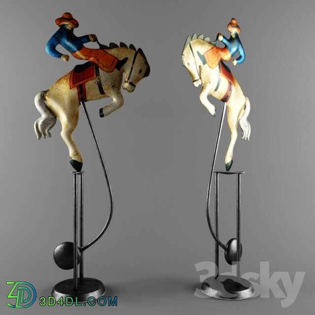 Other decorative objects - Cowboy Balancing Pendulum