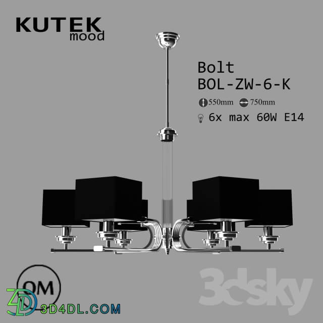 Ceiling light - Kutek Mood _Bolt_ BOL-ZW-6-K