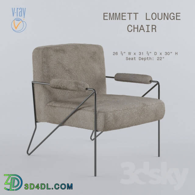 Arm chair - EMMETT LOUNGE CHAIR