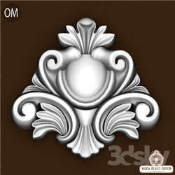 3D panel - Om. Mega plast decor Bas-relief 