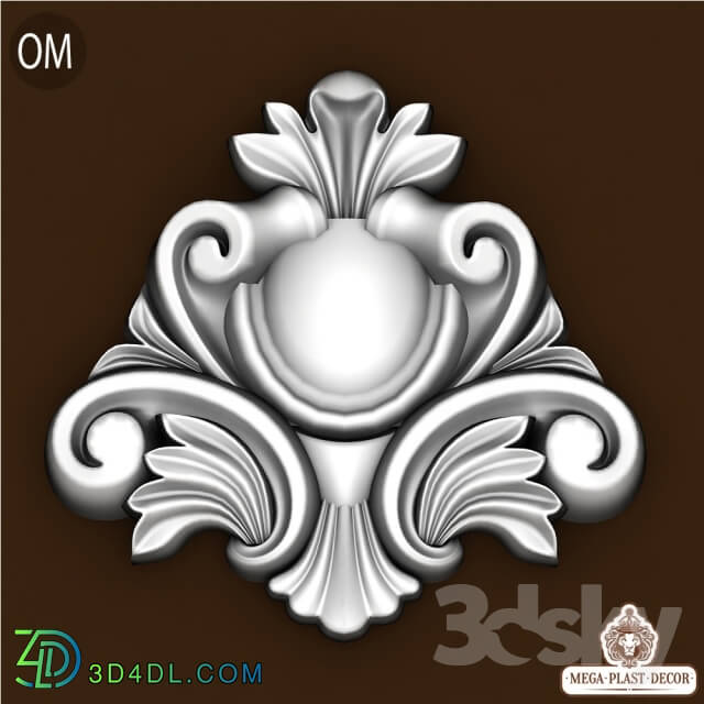 3D panel - Om. Mega plast decor Bas-relief