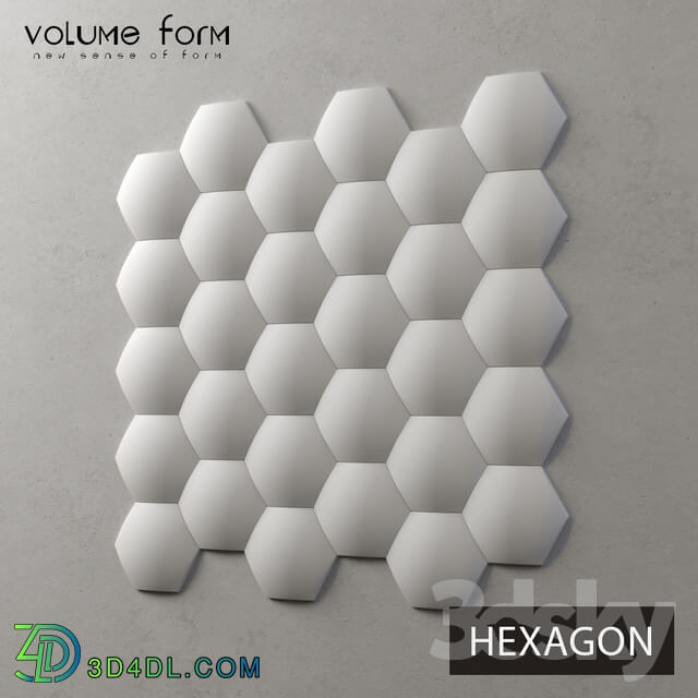 3D panel - _OM_ HEXAGON