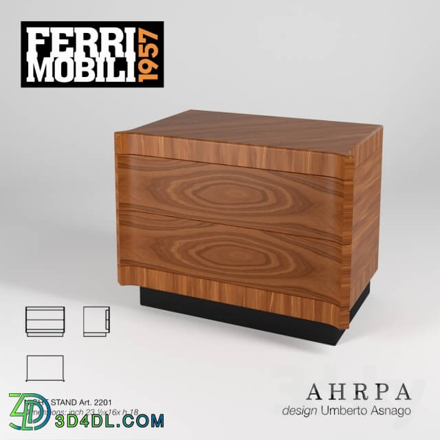 Sideboard _ Chest of drawer - Ferri Mobili 1957 Ahrpa Night Stand art. 2201