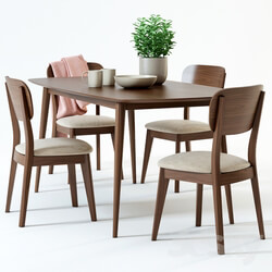 Table _ Chair - Scandinavian Designs Juneau Dining Table _ Juneau Dining Chair 