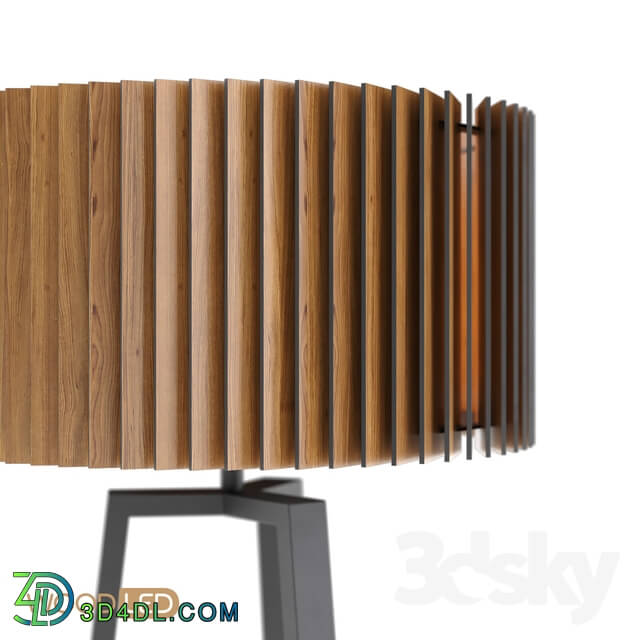 Floor lamp - Floor lamp Rotor Woodled