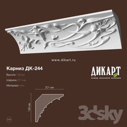 Decorative plaster - Dk-244_198Hx201mm 