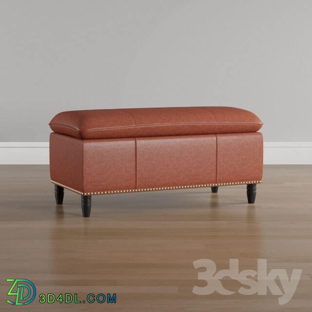 Other - Simpli Home Emily Leather Ottoman